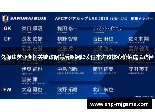 久保建英亚洲杯关键数据背后逻辑解读日本进攻核心价值成长路径